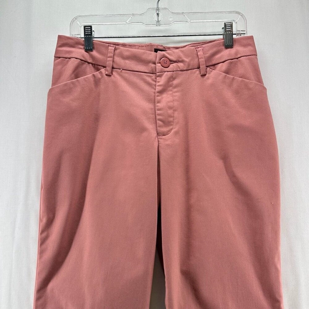 Lee Pants Women's Size 8 Coral High Rise Straight Leg Wrinkle Free Chino Casual - Picture 3 of 12